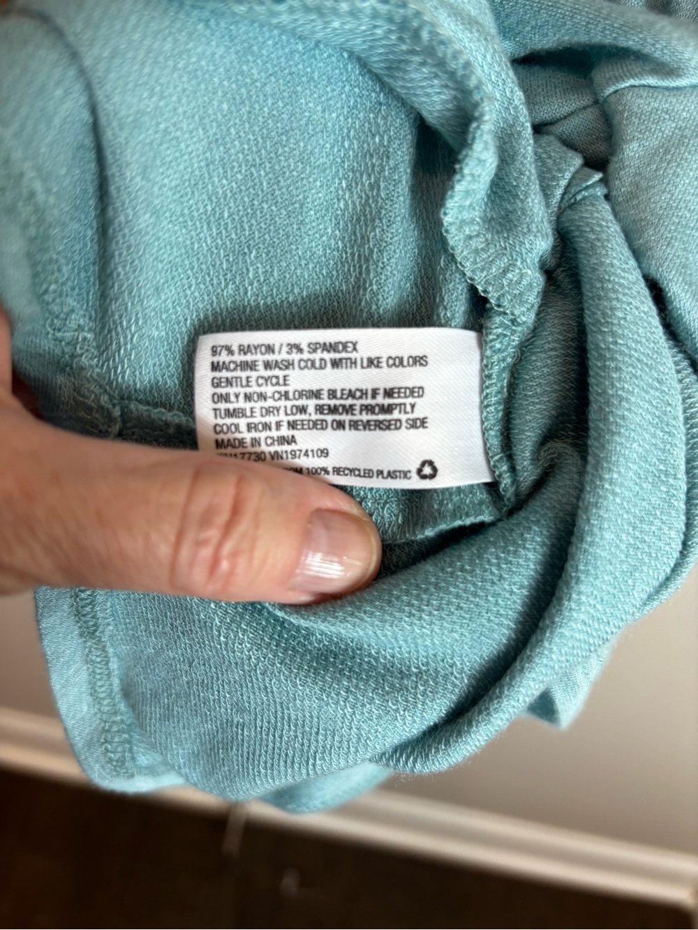 Colsie Aqua Button-Front Drawstring Romper - Picture 6 of 6